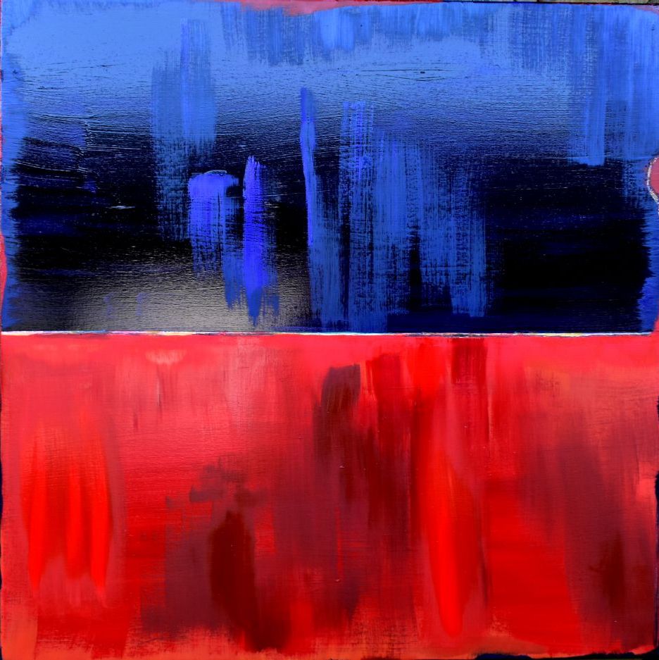 Nr. 392
Oil on canvas
Indsigt
Mål: h. 100 x br. 100 cm
Incl. svæveramme sort/sølv
Pris kr. 10.000/Euro 1,345