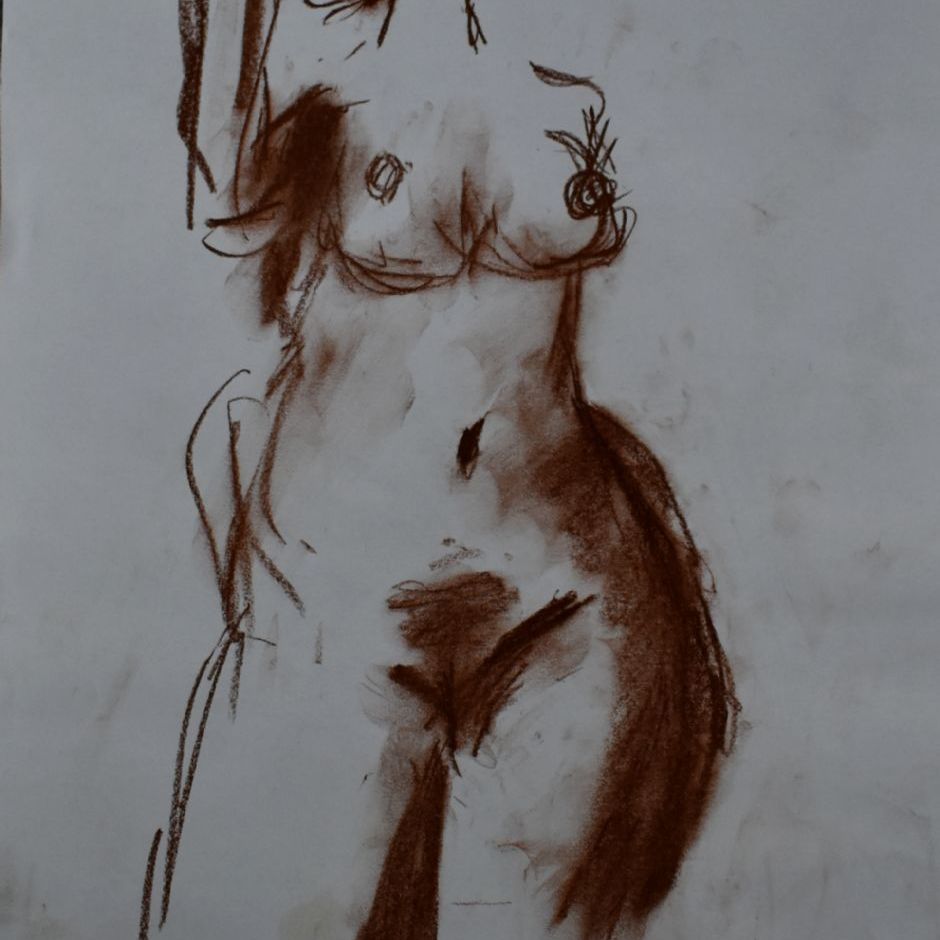T306
Original & Signeret tegning
A3 format 29cm x 42 cm
Kul på papir
Pris kr. 500 / Euro 75
sendes fragtfrit i Danmark