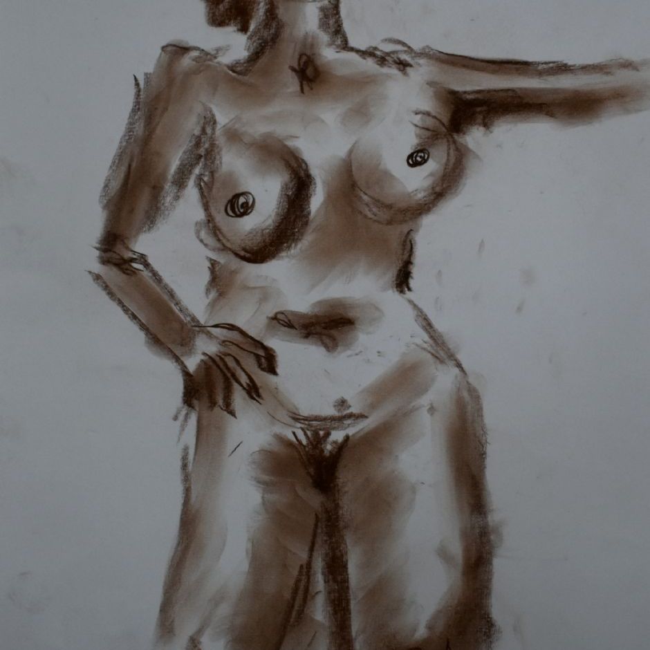 T311
Original & Signeret tegning
A3 format 29cm x 42 cm
Kul på papir
Pris kr. 500 / Euro 75
sendes fragtfrit i Danmark
