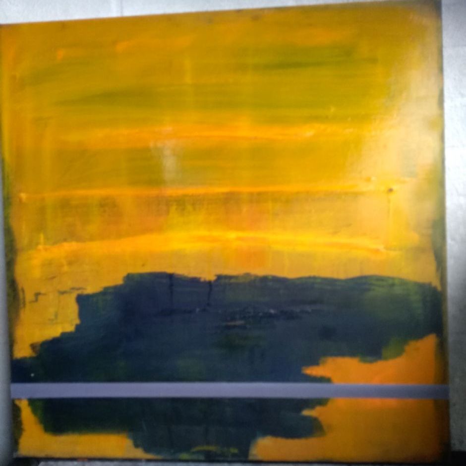 Nr. 349
Olie på masonit
Titel: The yellov sky
Mål: h. 61 x br. 61 cm
Incl. svæveramme sort/sølv
Dkr. 4.000
euro  535