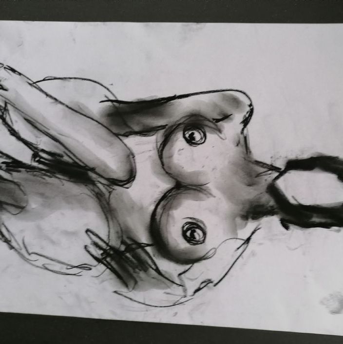 Txxx
Original & Signeret tegning
A3 format 29cm x 42 cm
Kul på papir
Pris kr. 500 / Euro 75
sendes fragtfrit i Danmark