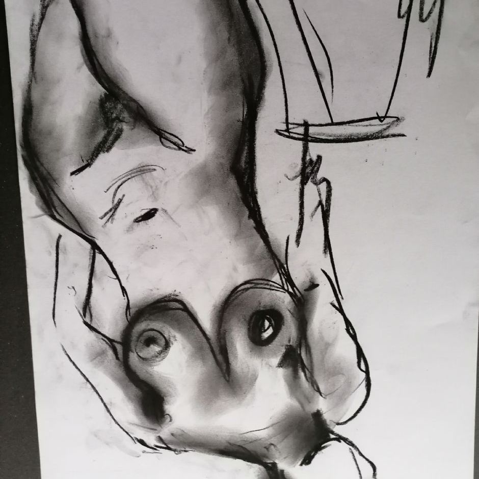 Txxx
Original & Signeret tegning
A3 format 29cm x 42 cm
Kul på papir
Pris kr. 500 / Euro 75
sendes fragtfrit i Danmark