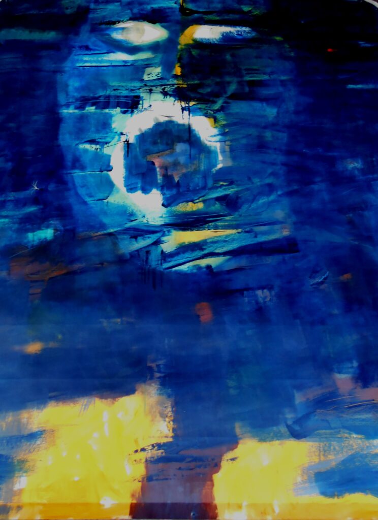 No. 269
Tittel: Råbet
Størrelse: h. 180 cm x b. 150 cm
Materiale: Oil on canvas
Indramning: Svæveramme sølv/sort
Pris: dkr. 21.000 Euro 2.810